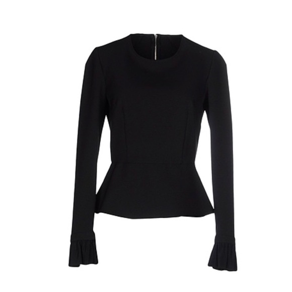 Philosophy di Lorenzo Serafini black peplum top - Picture 1 of 8
